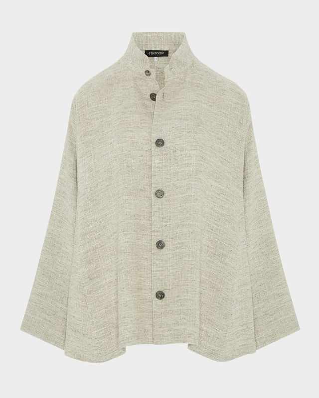 Caucasus Jacket With Notch Collar (Mid Plus Length)